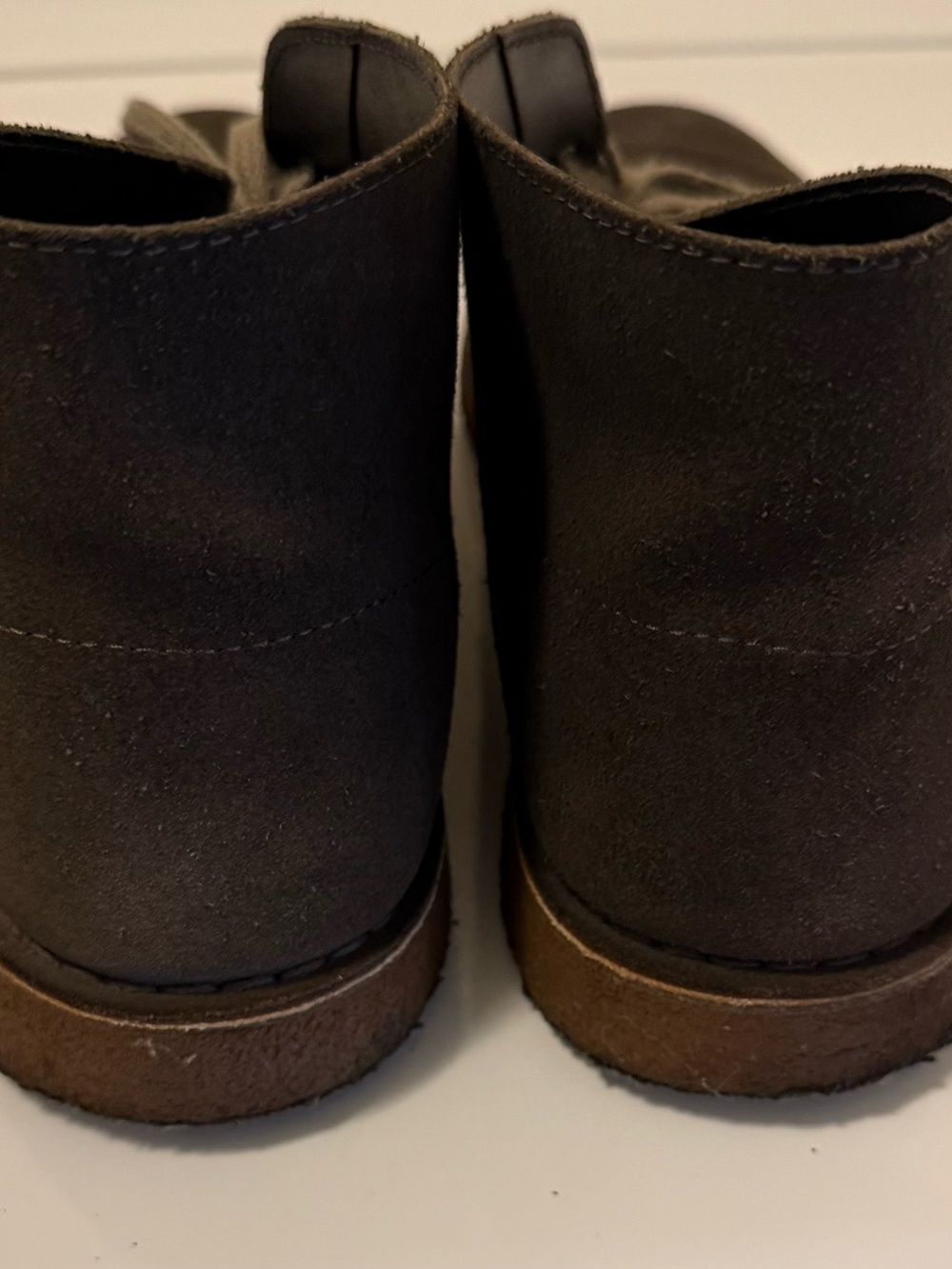 Clarks Men's Brown /olive Suede Chukka Boots - Classic 2 Lace-Up - Picture 3 of 5